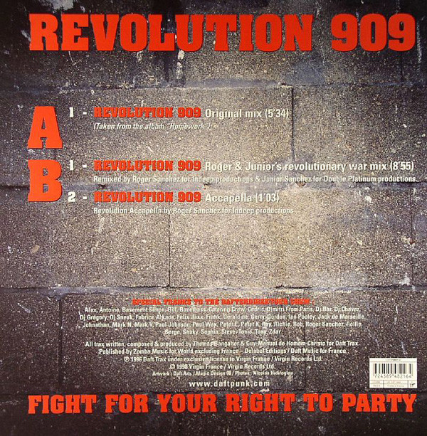 Daft Punk - Revolution 909 (12") (Very Good (VG)) - Image 2