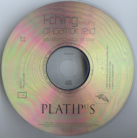 I-Ching Featuring Patrick Reid - Soulstorm / Ways Of Love (CD, Single) (Near Mint (NM or M-)) - Image 3