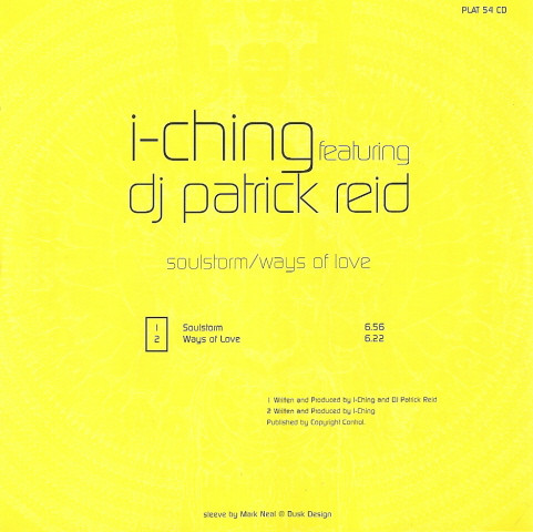 I-Ching Featuring Patrick Reid - Soulstorm / Ways Of Love (CD, Single) (Near Mint (NM or M-)) - Image 4