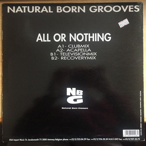 Natural Born Grooves - All Or Nothing (12") (Near Mint (NM or M-)) - Image 2