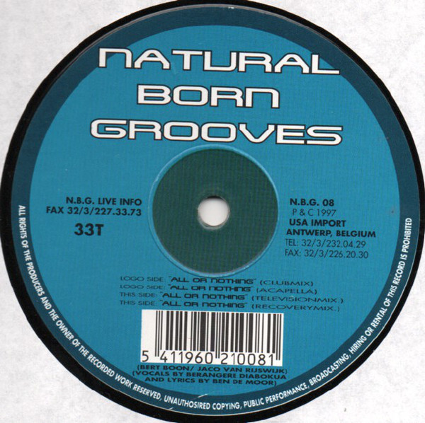 Natural Born Grooves - All Or Nothing (12") (Near Mint (NM or M-)) - Image 3