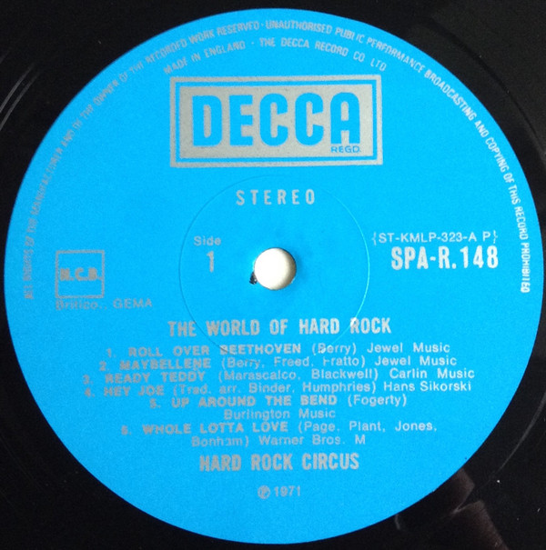 Hard Rock Circus - The World Of Hard Rock (LP, Album) (Very Good Plus (VG+)) - Image 3
