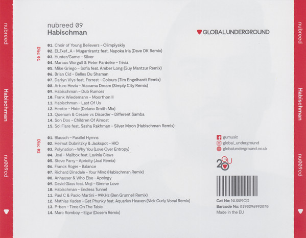 Habischman - Nubreed Global Underground (2xCD, Comp, Mixed) (Mint (M)) - Image 3