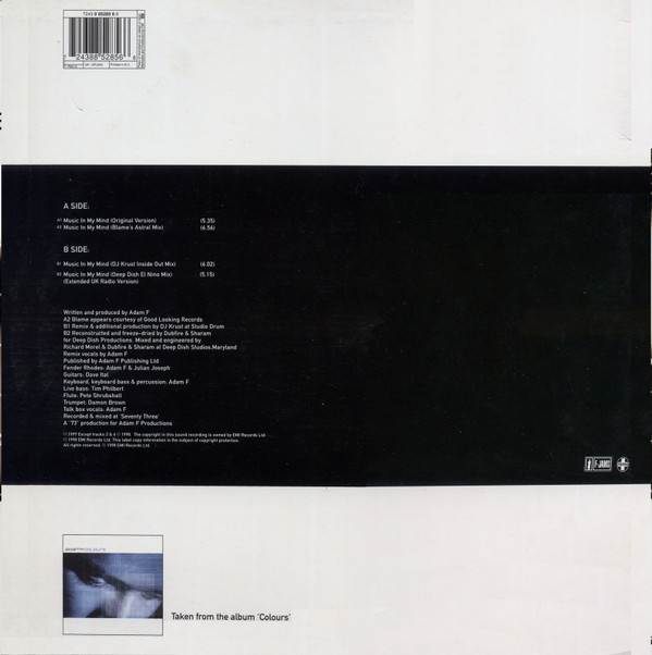 Adam F - Music In My Mind (12", Single) (Very Good Plus (VG+)) - Image 3