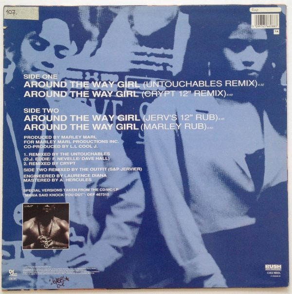 LL Cool J - Around The Way Girl (Four Mix Twelve Inch) (12") (Very Good Plus (VG+)) - Image 2