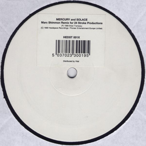 BT - Mercury And Solace (12", S/Sided, W/Lbl) (Very Good Plus (VG+))