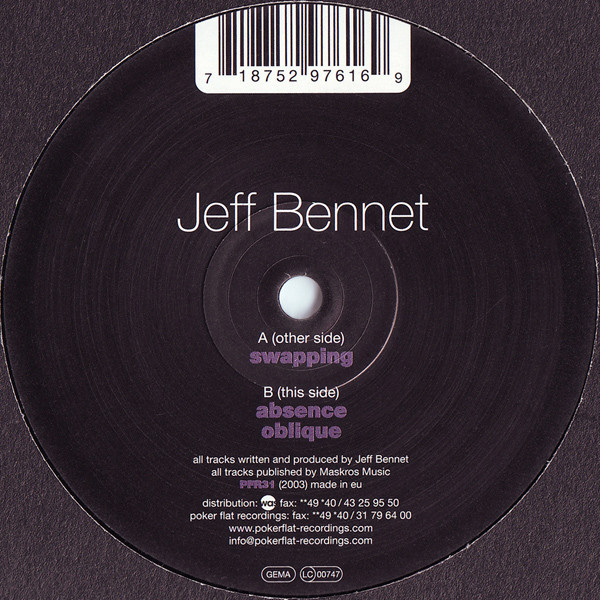 Jeff Bennett - Swapping (12") (Near Mint (NM or M-))