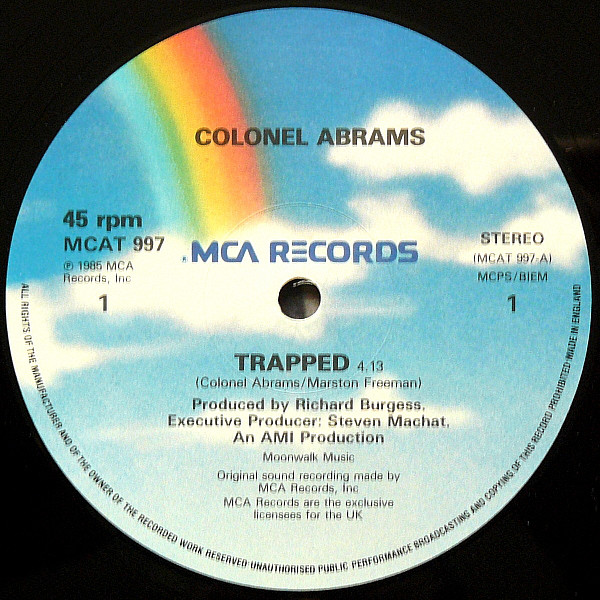 Colonel Abrams - Trapped (12" Version) (12", Pic) (Near Mint (NM or M-)) - Image 3