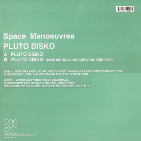 Space Manoeuvres - Pluto Disko (12") (Very Good Plus (VG+)) - Image 2