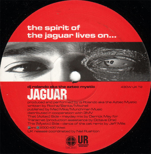 DJ Rolando AKA The Aztec Mystic - Jaguar (12", Ltd) (Very Good Plus (VG+)) - Image 4
