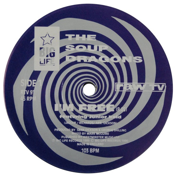 The Soup Dragons - I'm Free (12") (Very Good Plus (VG+)) - Image 3