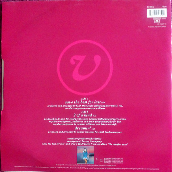 Vanessa Williams - Save The Best For Last (12") (Very Good (VG)) - Image 2
