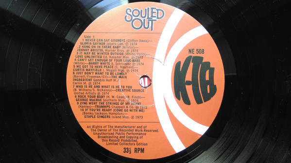 Various - Souled Out (LP, Comp) (Very Good Plus (VG+)) - Image 3
