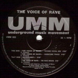 The Voice Of Rave - The Voice Of Rave (12") (Very Good Plus (VG+))