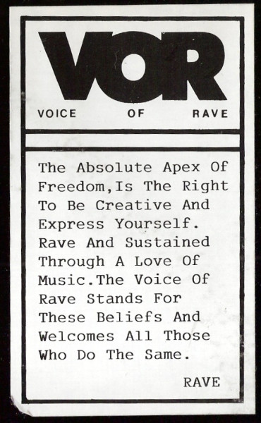 The Voice Of Rave - The Voice Of Rave (12") (Very Good Plus (VG+)) - Image 2