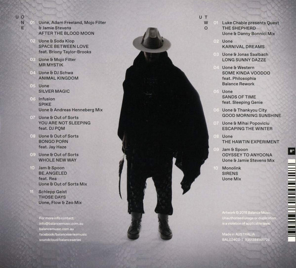 Uone - Balance Presents Uone (2xCD, Mixed) (Mint (M)) - Image 2