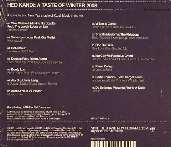Various - Hed Kandi: A Taste Of Winter 2008 (CD, Comp, Mixed) (Very Good Plus (VG+)) - Image 3