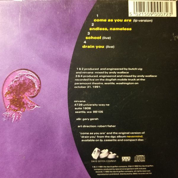 Nirvana - Come As You Are (CD, Single, Dig) (Very Good Plus (VG+)) - Image 5