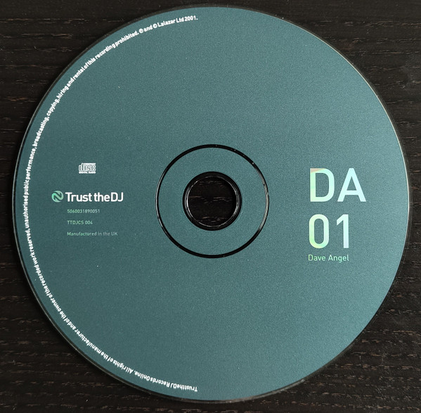 Dave Angel - DA01 (CD, Mixed) (Very Good (VG)) - Image 3