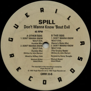 Spill - Don't Wanna Know 'Bout Evil (12") (Very Good (VG))