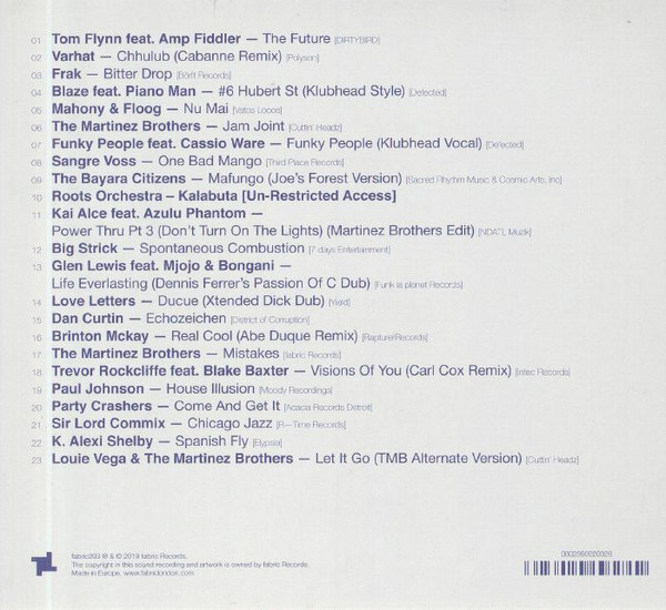 The Martinez Brothers - Fabric Presents The Martinez Brothers (CD, Mixed) (Near Mint (NM or M-)) - Image 2