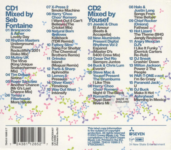 Seb Fontaine And Yousef - Creamfields (2xCD, Mixed) (Near Mint (NM or M-)) - Image 2