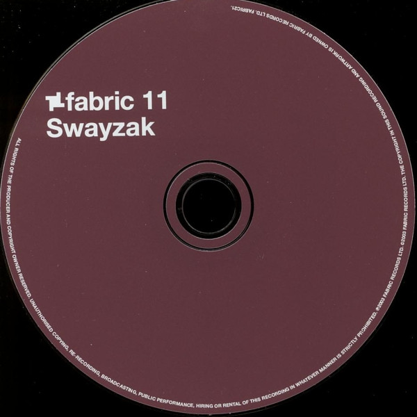 Swayzak - Fabric 11 (CD, Mixed) (Near Mint (NM or M-)) - Image 3