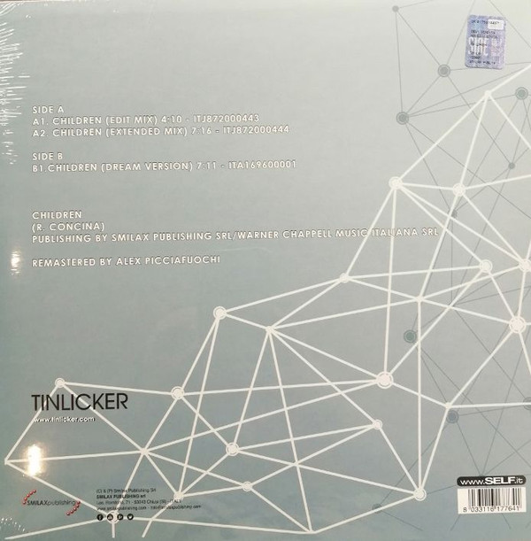 Tinlicker X Robert Miles - Children (12", Maxi, RM) (Mint (M)) - Image 2