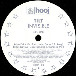 Tilt - Invisible (Disc One) (12", Single, Promo) (Very Good (VG))