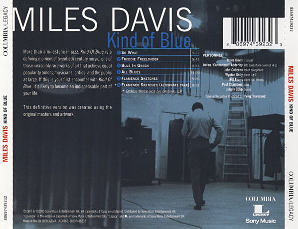 Miles Davis - Kind Of Blue (CD, Album, RE, RM) (Near Mint (NM or M-)) - Image 2