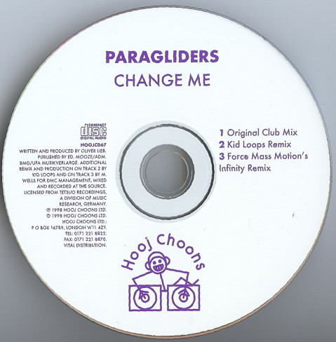 Paragliders - Change Me (CD, Maxi) (Very Good (VG)) - Image 3