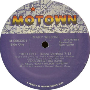 Mary Wilson - Red Hot / Midnight Dancer (12") (Very Good (VG))