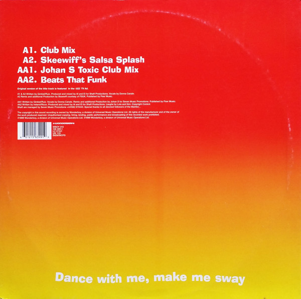 Shaft - (Mucho Mambo) Sway (12", Single) (Very Good Plus (VG+)) - Image 2