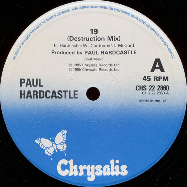 Paul Hardcastle - 19 (Destruction Mix) (12", Single) (Very Good Plus (VG+)) - Image 3