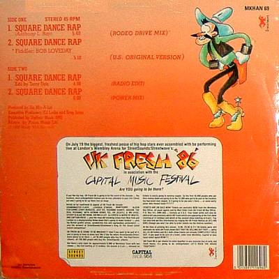 Sir Mix-A-Lot - Square Dance Rap (12") (Very Good Plus (VG+)) - Image 2