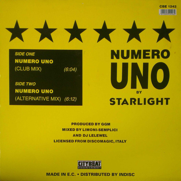 Starlight - Numero Uno (12") (Very Good Plus (VG+)) - Image 2