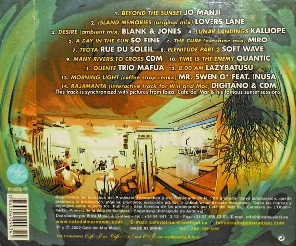 Bruno - Café Del Mar - Volumen Nueve (CD, Comp, Enh, Dig) (Very Good Plus (VG+)) - Image 2