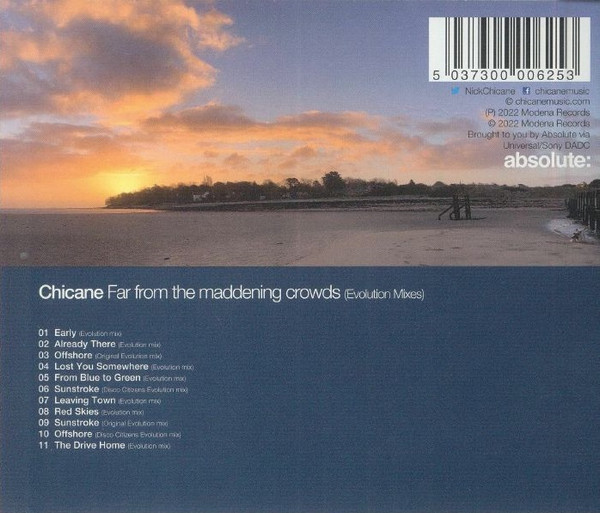 Chicane - Far From The Maddening Crowds (Evolution Mixes) (CD, Album) (Mint (M)) - Image 2