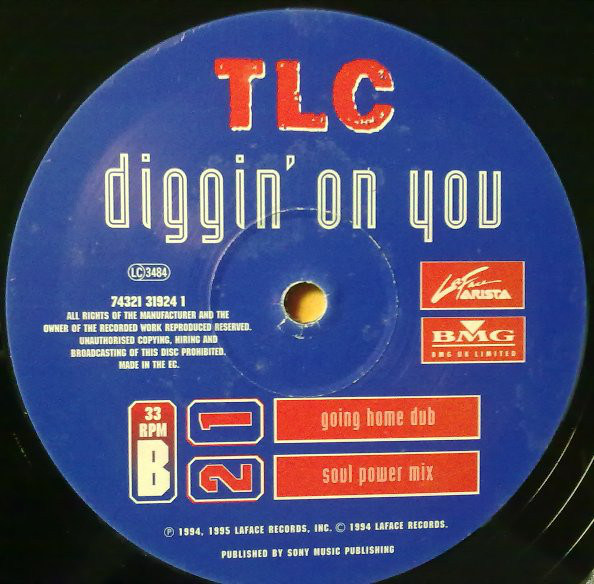 TLC - Diggin' On You (12", Single) (Very Good Plus (VG+)) - Image 4