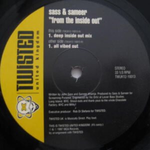 Sameer & Sass - From The Inside Out (12") (Very Good Plus (VG+))