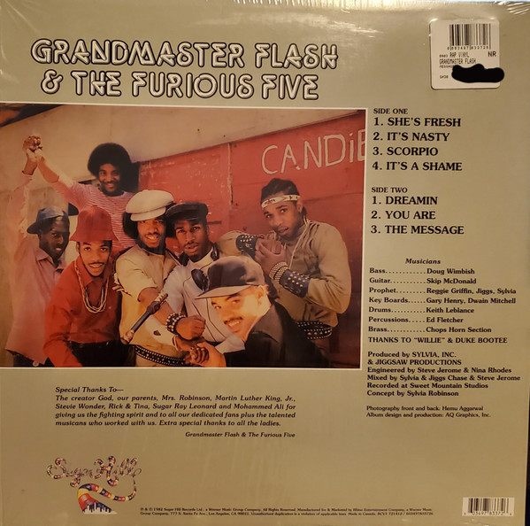 Grandmaster Flash & The Furious Five - The Message (LP, Album, Ltd, RE, Bro) (Mint (M)) - Image 2