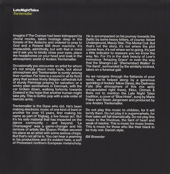 Trentemøller - LateNightTales (CD, Comp, P/Mixed, Sli) (Mint (M)) - Image 5