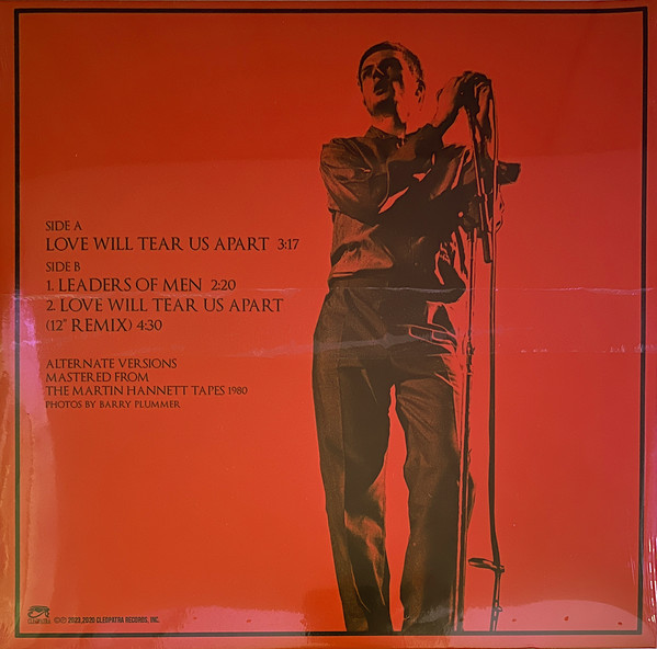 Joy Division - Love Will Tear Us Apart (12", Ltd, Unofficial, Ora) (Mint (M)) - Image 2