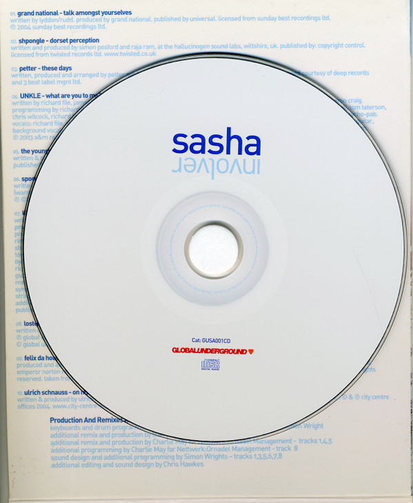 Sasha - Involver (CD, Album, Mixed) (Very Good (VG)) - Image 3