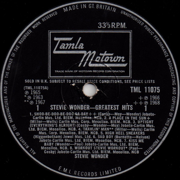 Stevie Wonder - Greatest Hits (LP, Comp, Mono) (Very Good (VG)) - Image 3