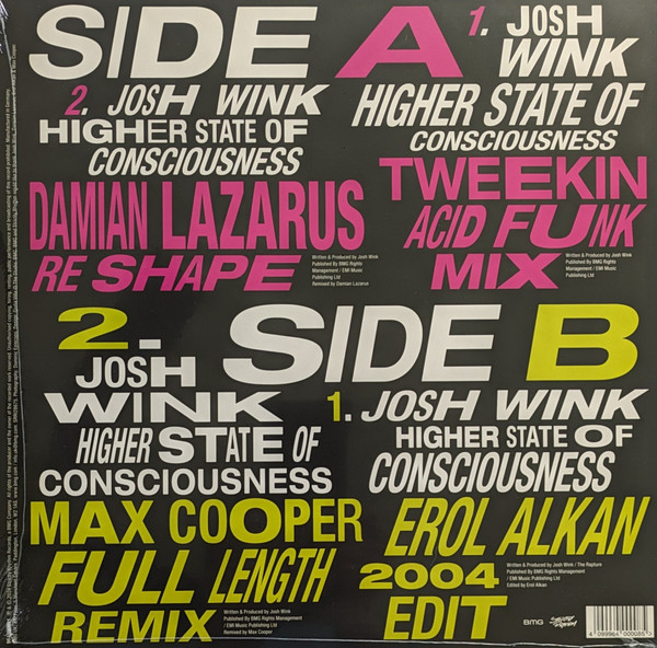 Josh Wink - Higher State Of Consciousness (Remixes) (12", EP, RSD, RM, Spl) (Mint (M)) - Image 2
