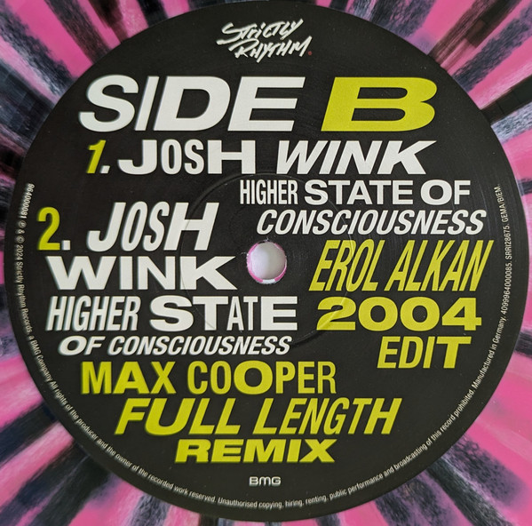 Josh Wink - Higher State Of Consciousness (Remixes) (12", EP, RSD, RM, Spl) (Mint (M)) - Image 4