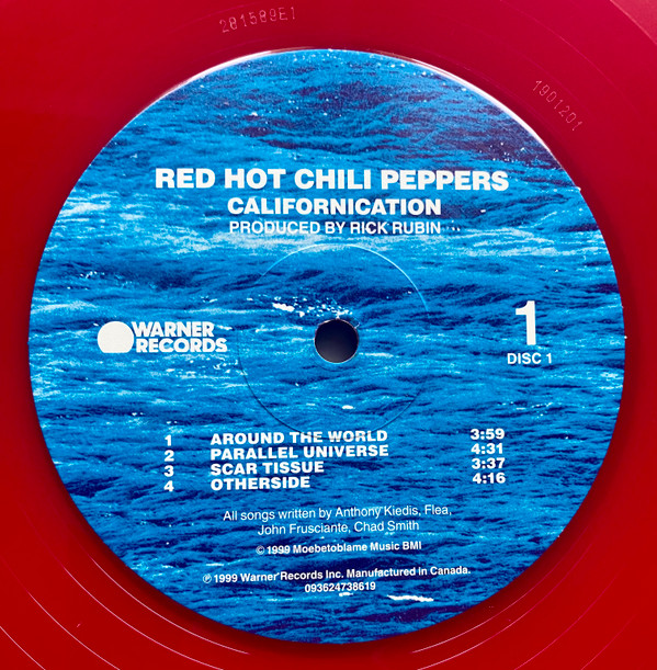 Red Hot Chili Peppers - Californication (LP, Red + LP, Blu + Album, Ltd, RE, 25t) (Mint (M)) - Image 3