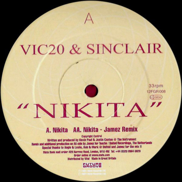 Vic 20 & Sinclair - Nikita (12", Single) (Very Good Plus (VG+))