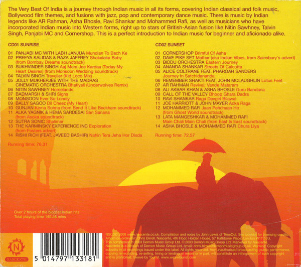 Various - The Very Best Of India (2xCD, Comp) (Very Good Plus (VG+)) - Image 2